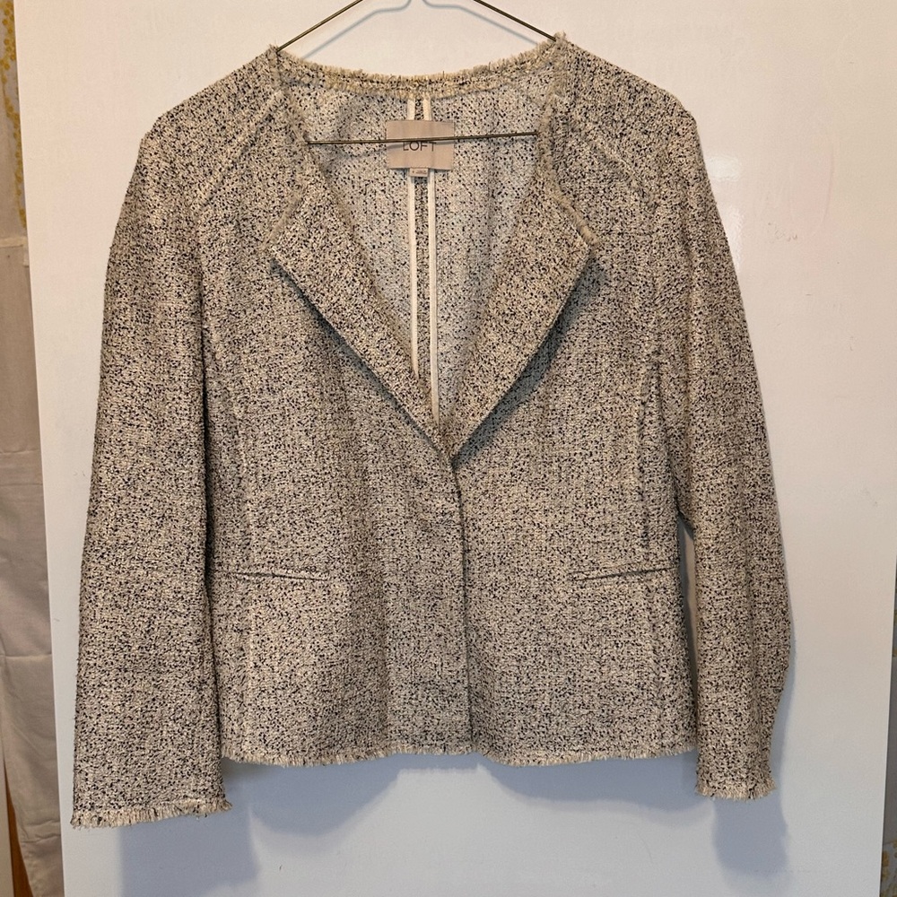 LOFT Women's Textured Tweed Blazer